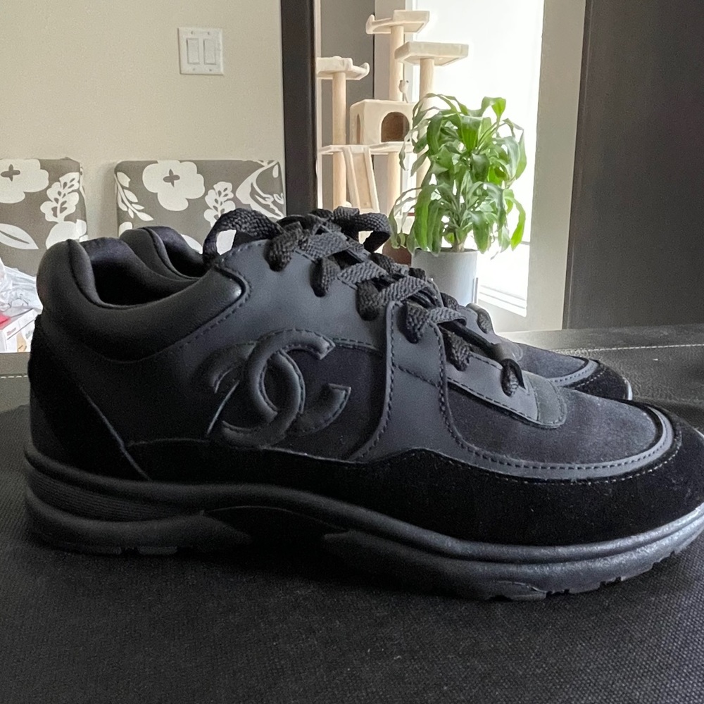 Chanel Black Sneakers 39